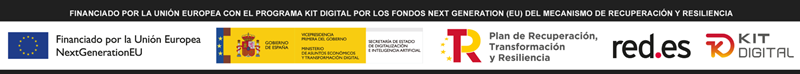 Banner oficial con logotipos del Ministerio de Industria y Red.es
