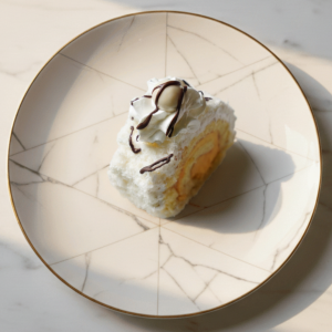 Pionono de crema y coco