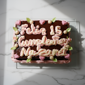 Tarta de chocolate personalizada