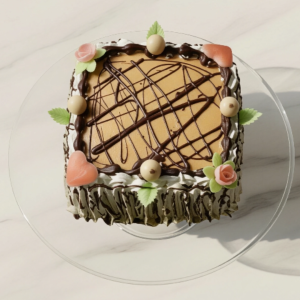 Tarta de crema y chocolate