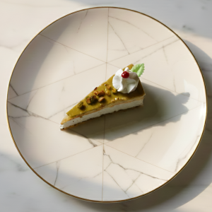 Tarta de pistacho y nata